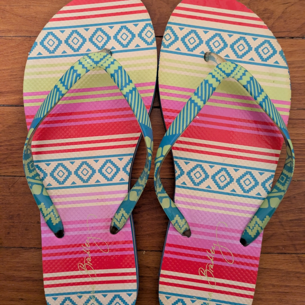 Vera Bradley Red and Pink Sandals Vibrant Summer Style